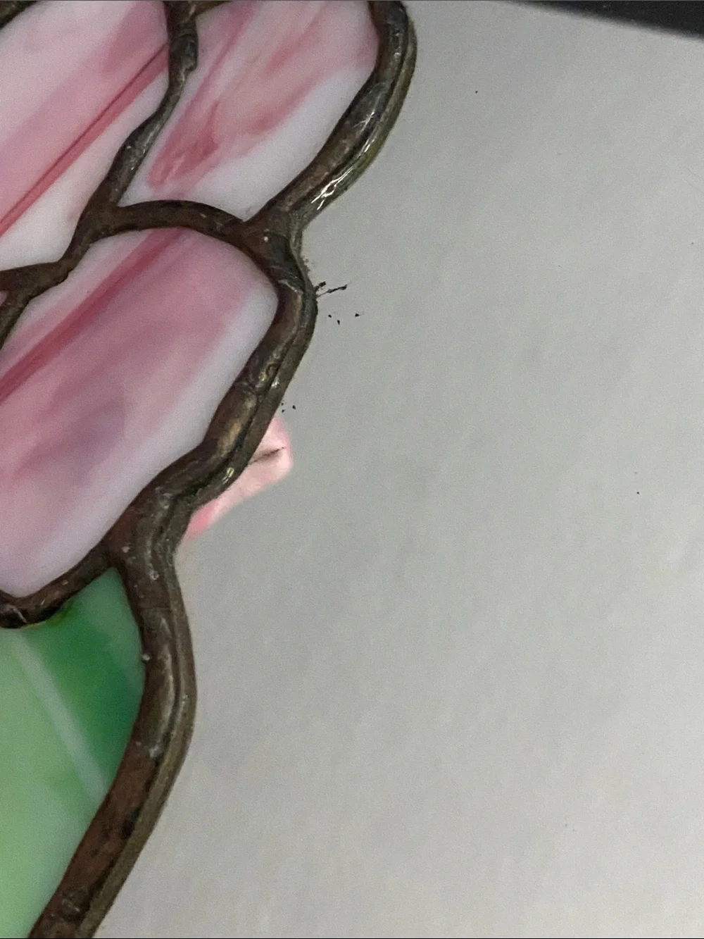 Stained Glass Floral Mirror